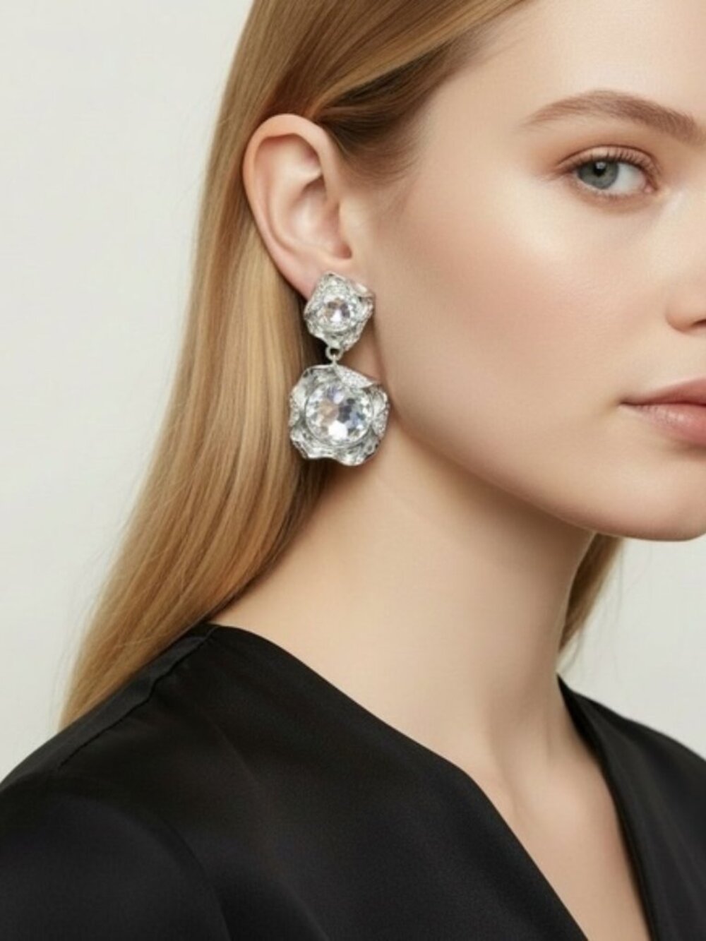 Oscar de la Renta crystal-embellished earrings